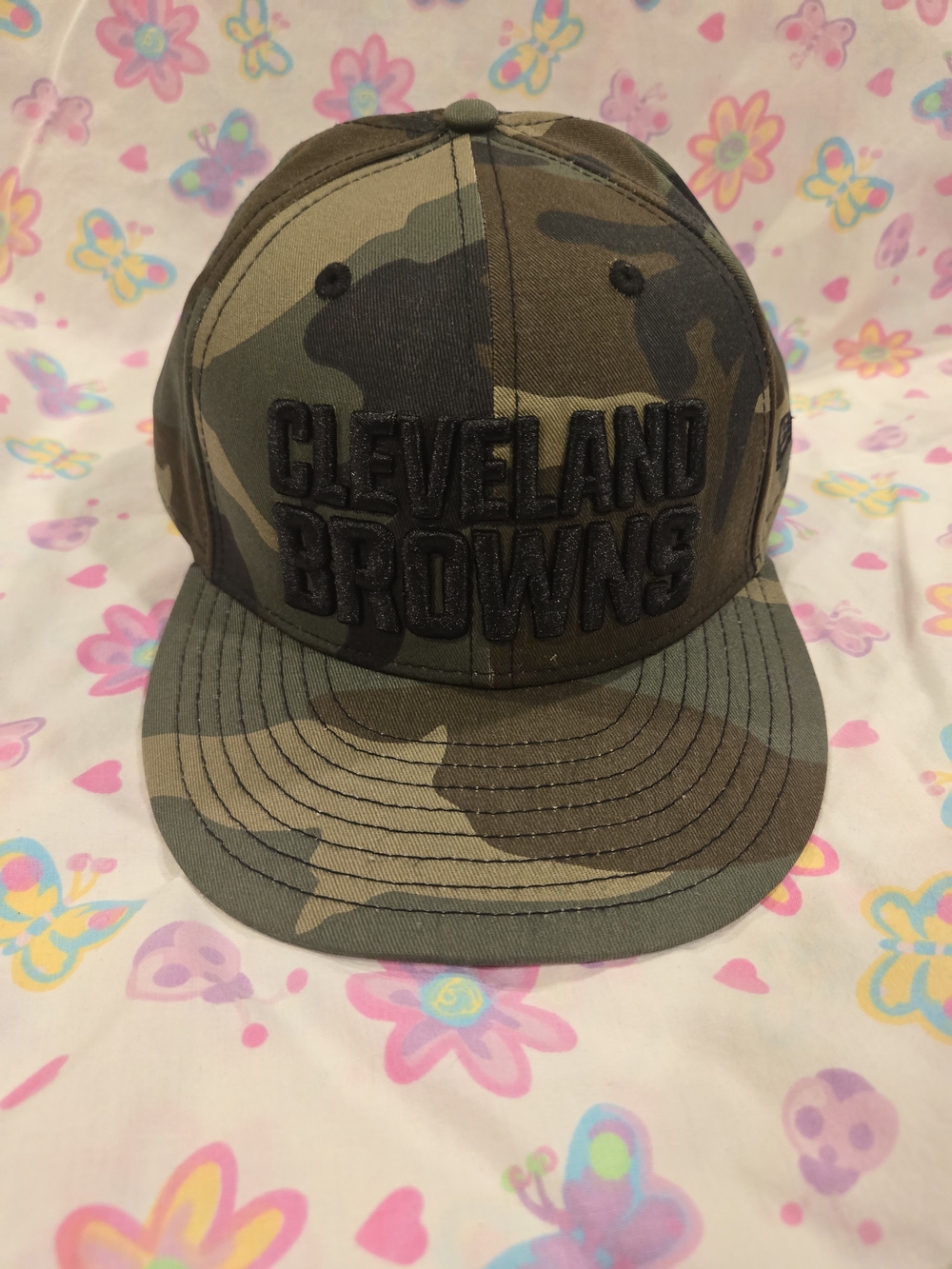 New Era Cleveland Browns Fitted Camo Low Profile Baseball Cap